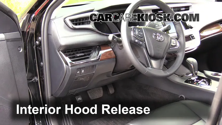 How To Open Hood: 2015 Toyota Avalon XLE 3.5L V6